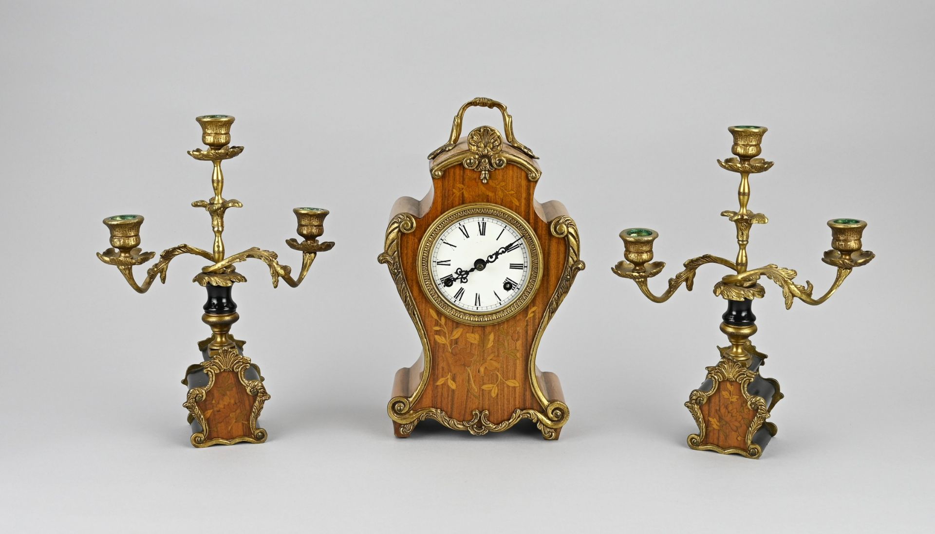 3-piece French clock set