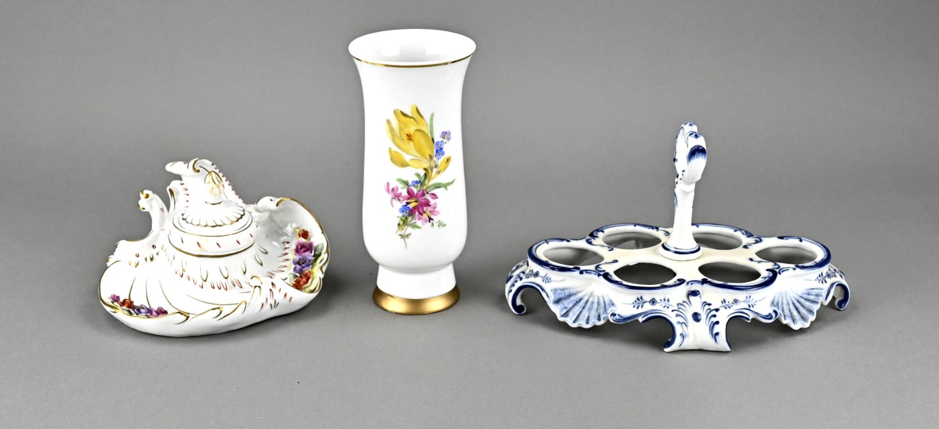 3x German porcelain