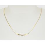 Gold choker diamond