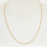 Gold figaro necklace