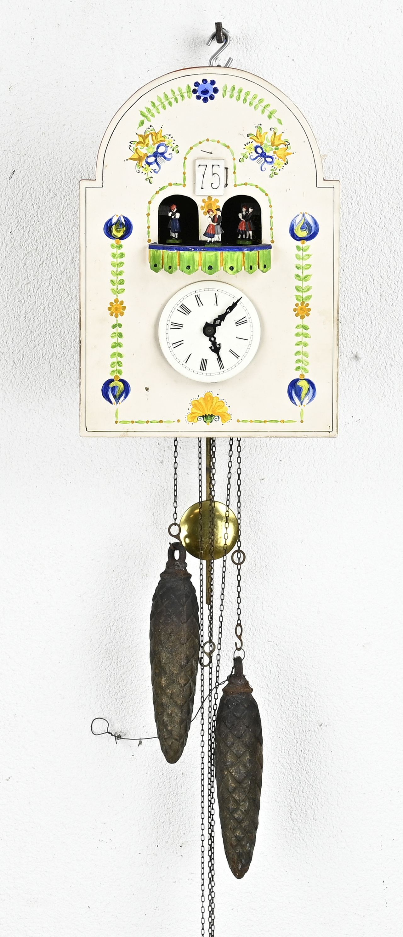 Black Forest style wall clock