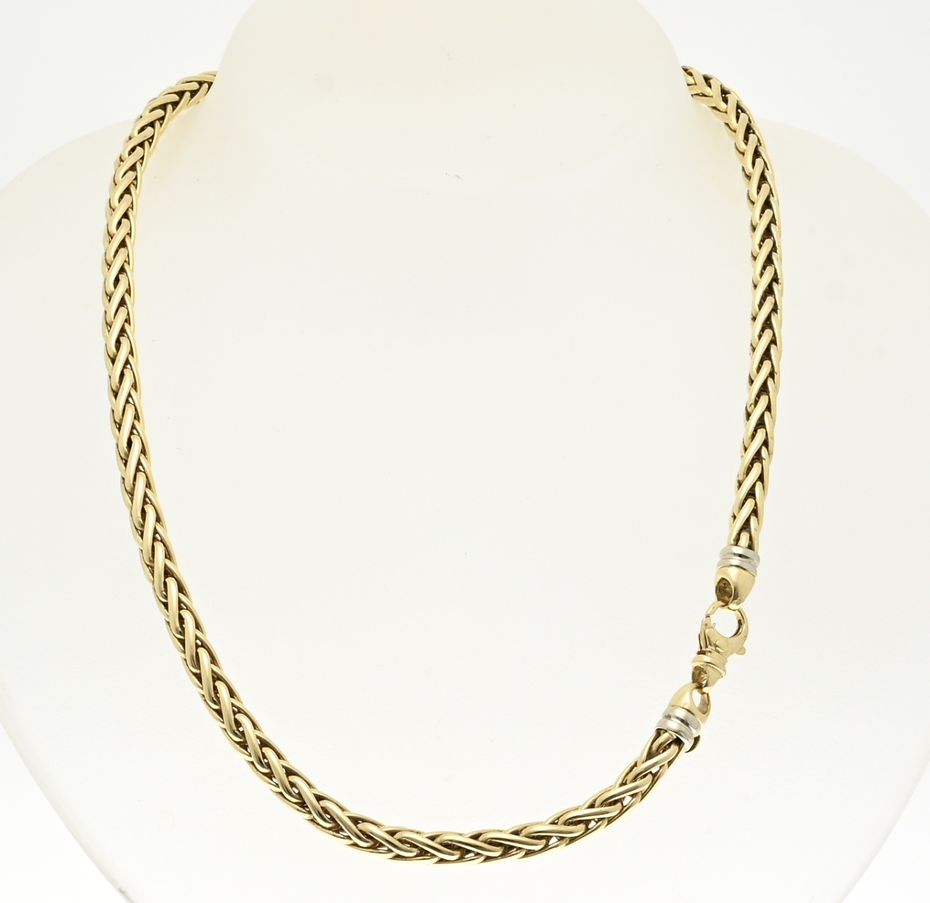 Gold foxtail necklace