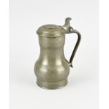 Antique pewter Rembrandt jug