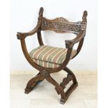 Antique scissor chair, 1880