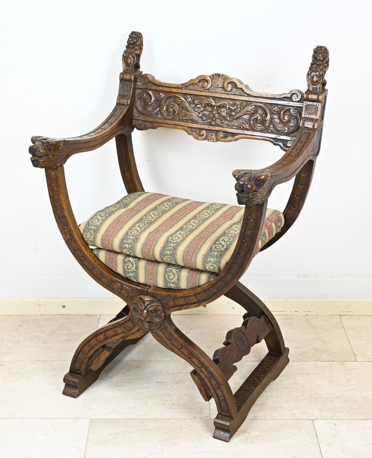 Antique scissor chair, 1880