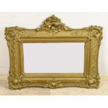 Antique gilded Louis Philippe mirror, 1860