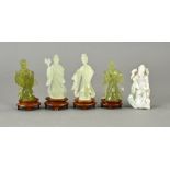 5x Jade figure (China/Japan)