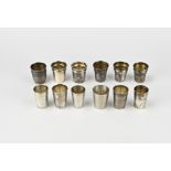 Silver shot glasses