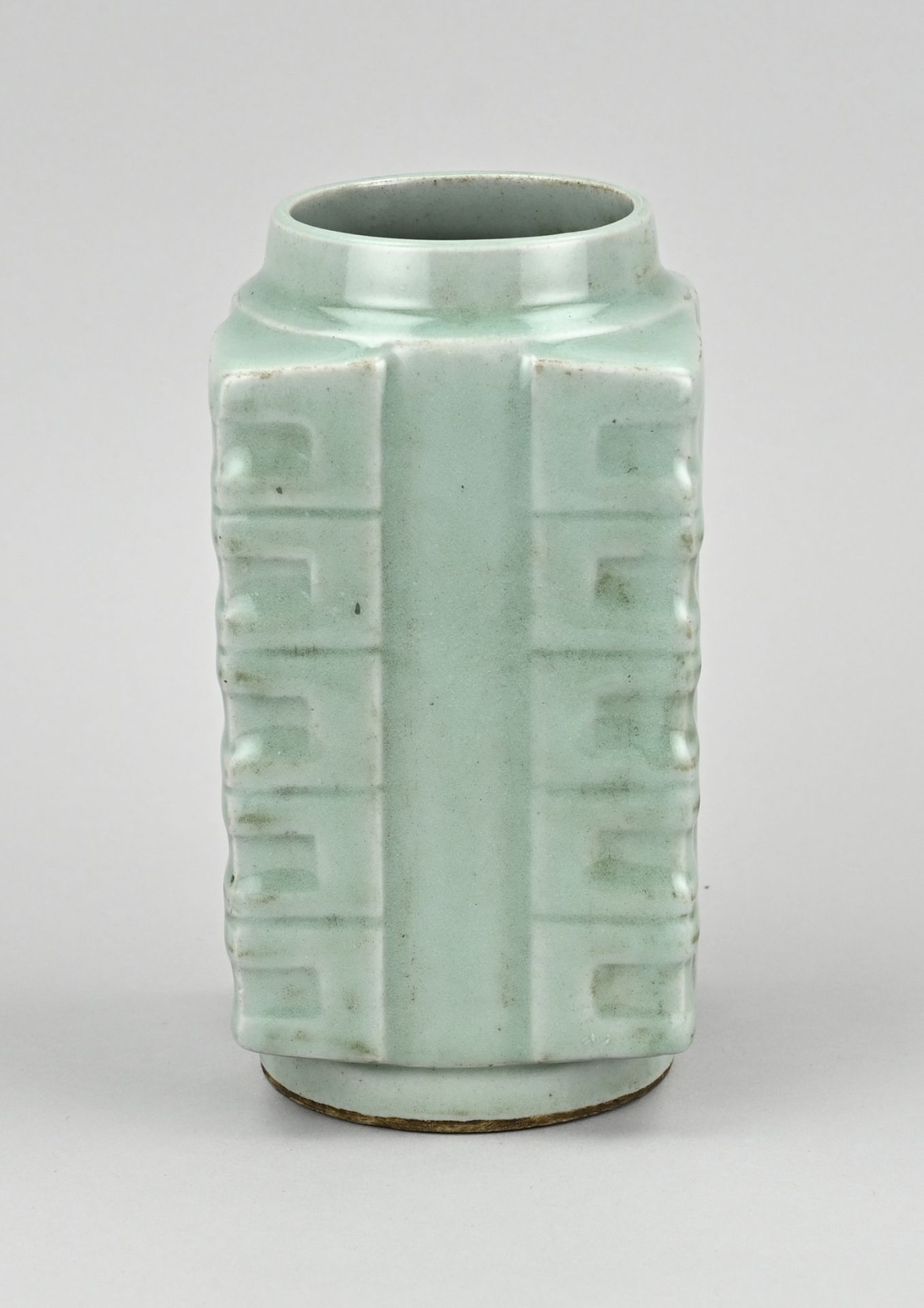 Chinese celadon vase, H 18.2 cm.