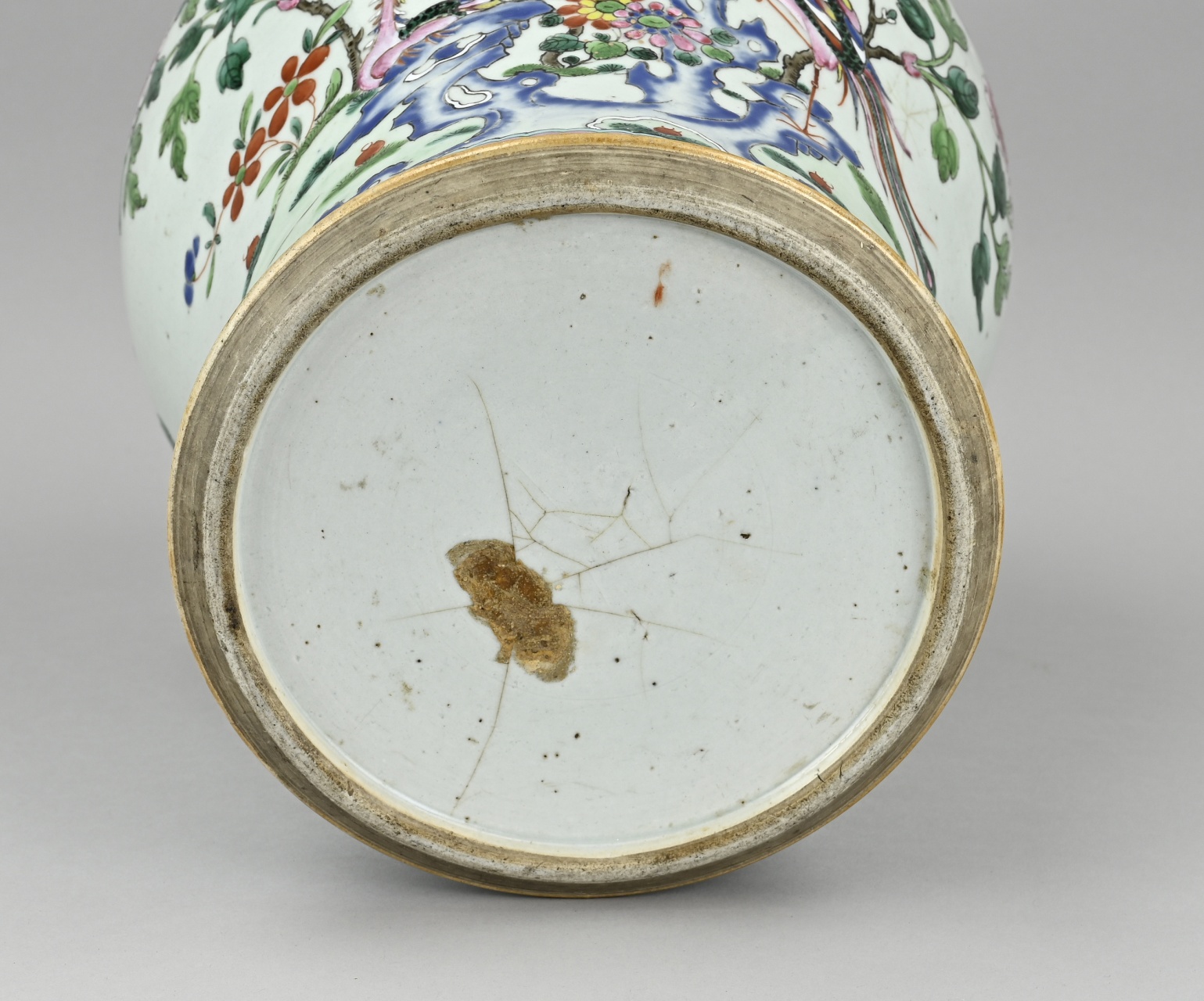 Chinese vase, H 36 cm. - Image 2 of 2