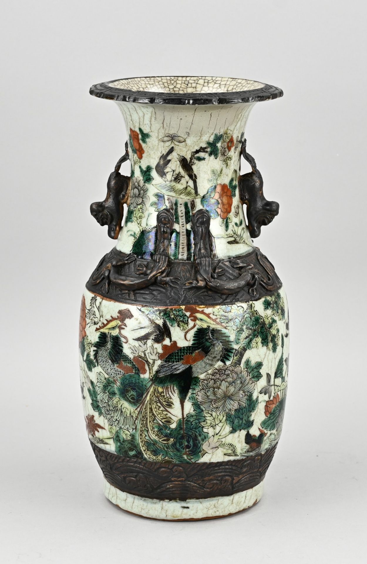 Cantonese vase, H 33.5 cm.