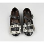 Pair of Staphorster shoes with silver buckles