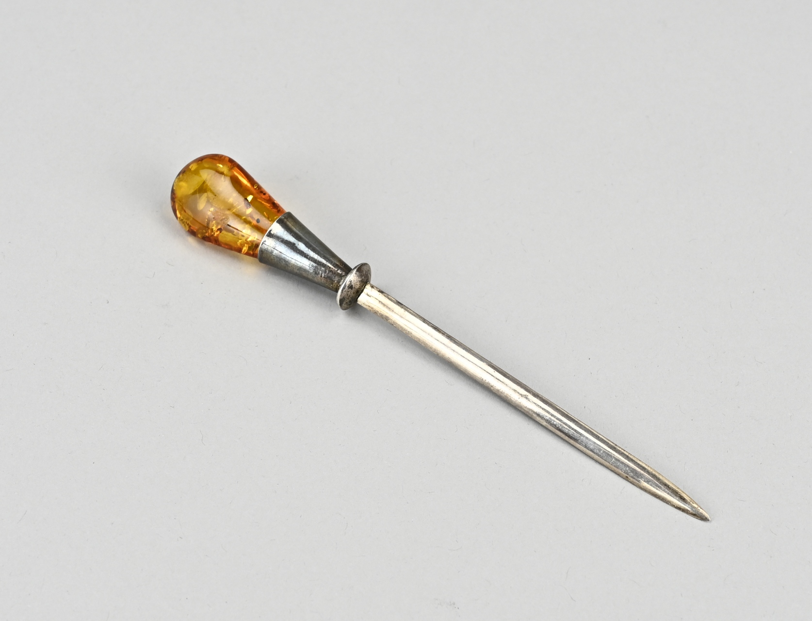 Letter opener (silver/amber)