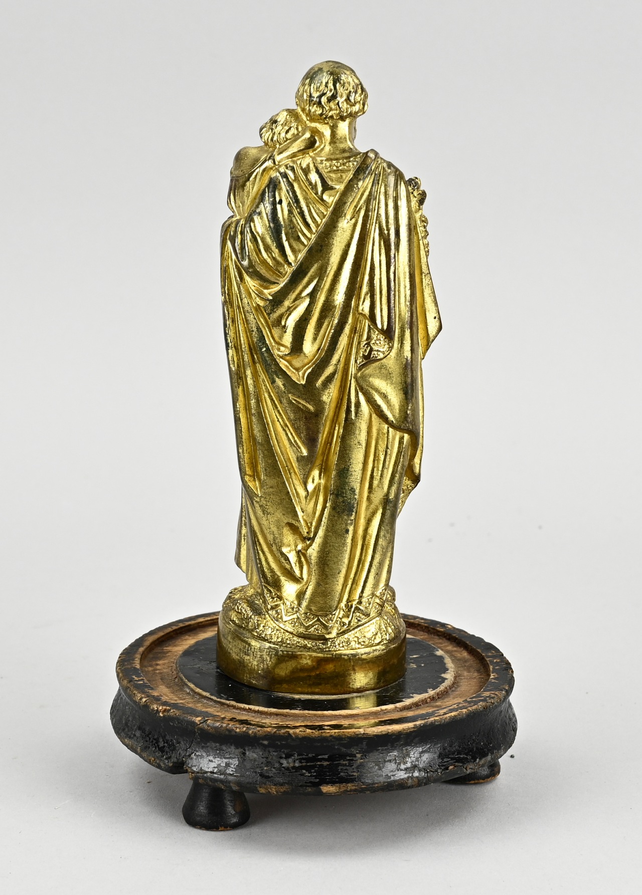 Gilded bronze saint - Image 2 of 2