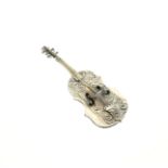 Silver miniature cello