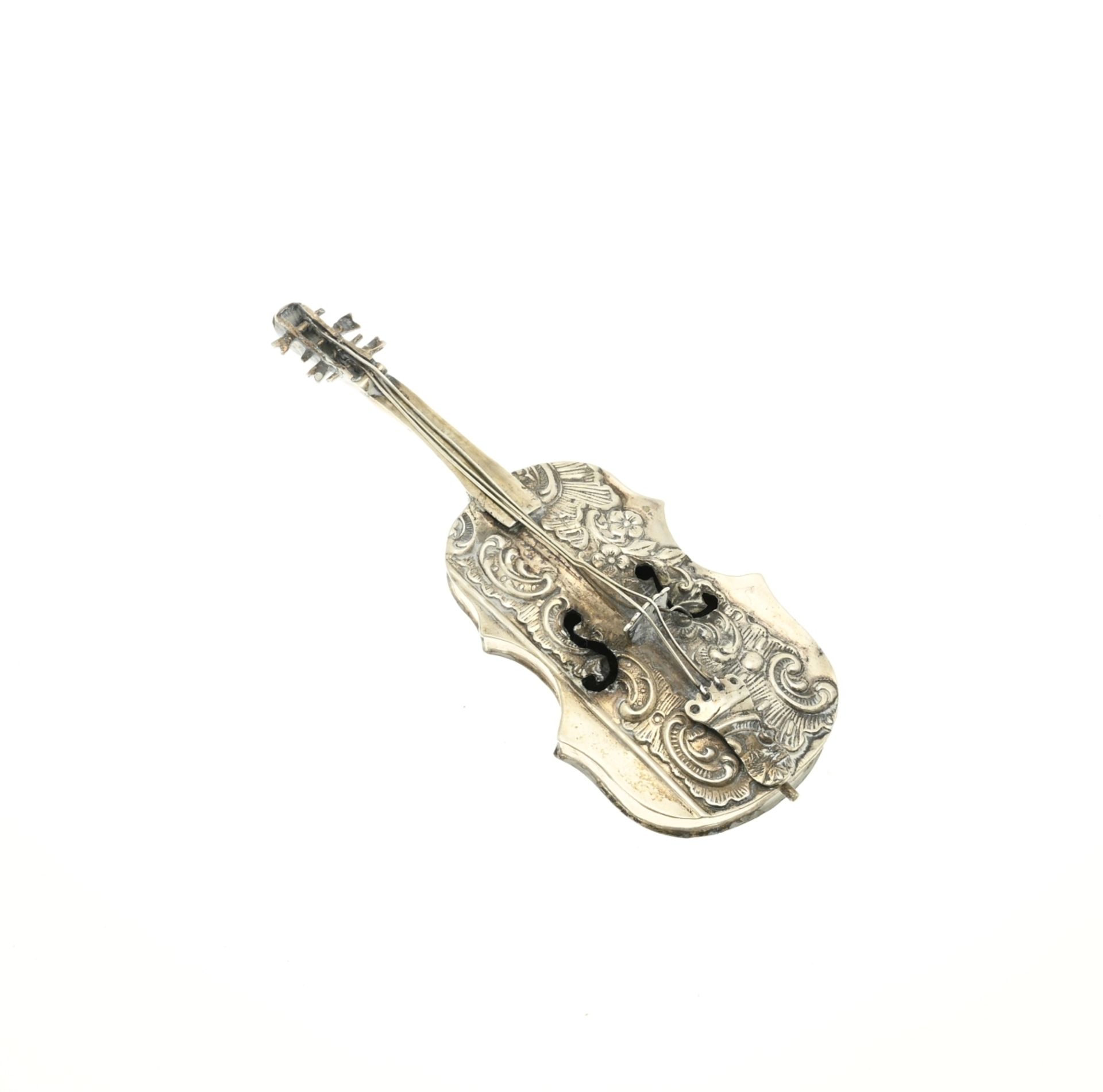 Silver miniature cello