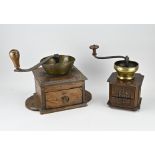 2x Antique coffee grinder