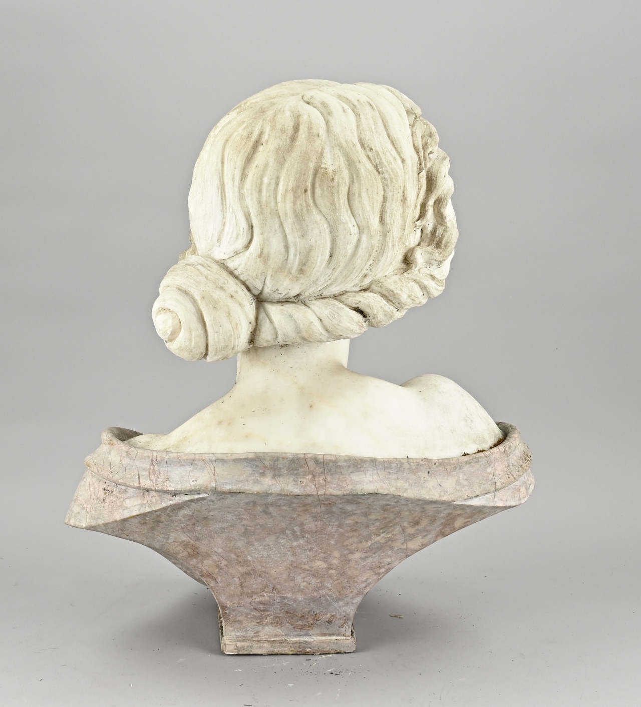 Marble bust, Lady - Image 2 of 2