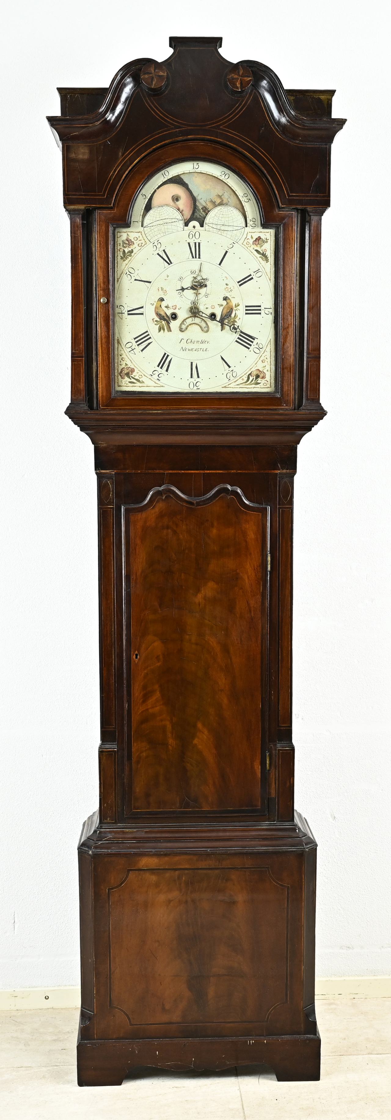 English grandfather clock, H 230 cm.