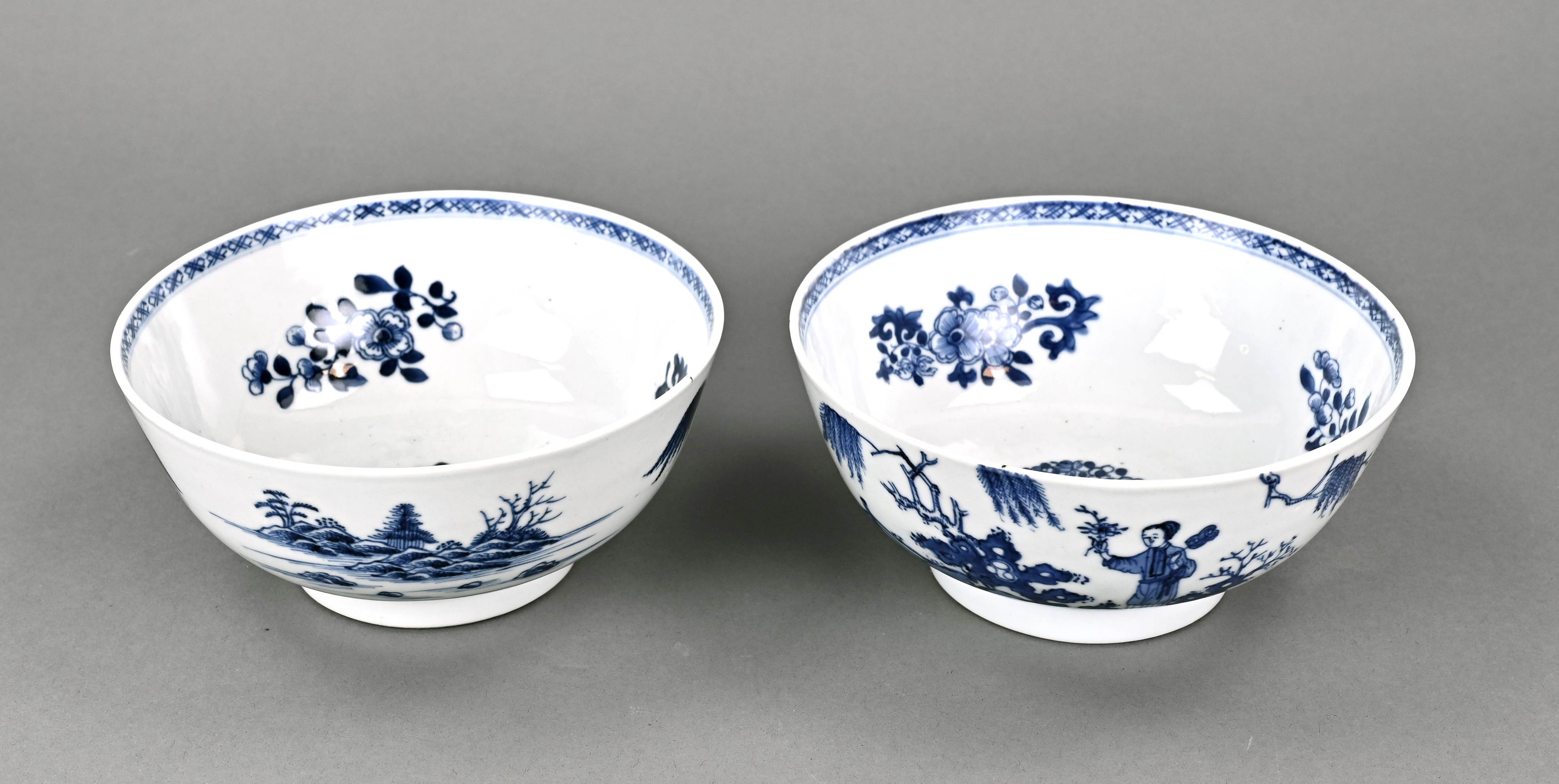 2x 18th century cheng lung bowl Ã˜ 19 cm.