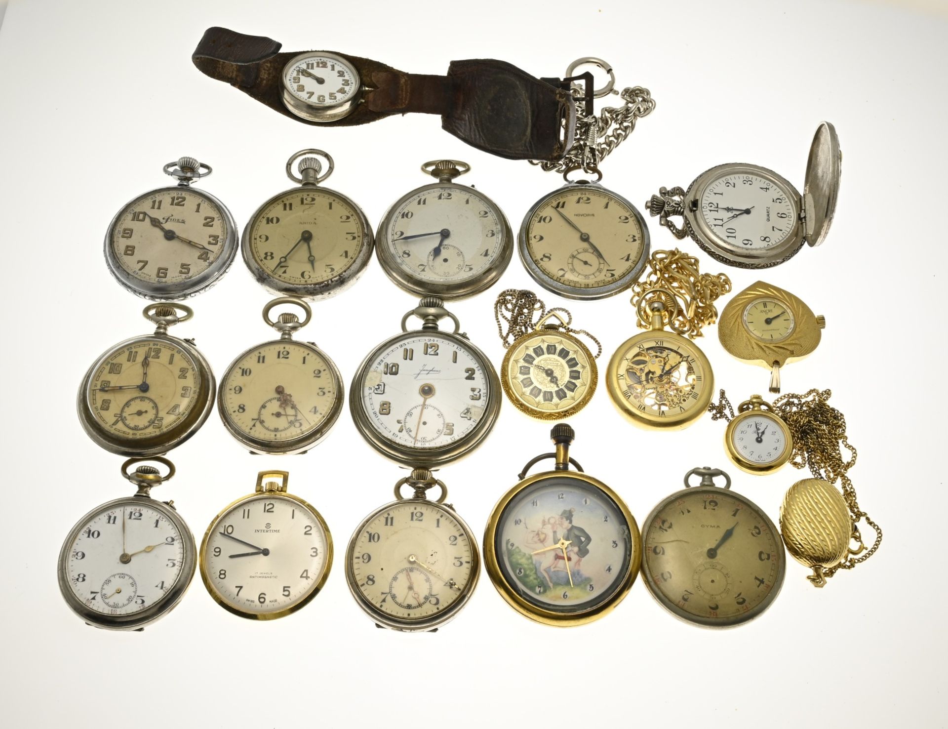 Large lot of pocket watches