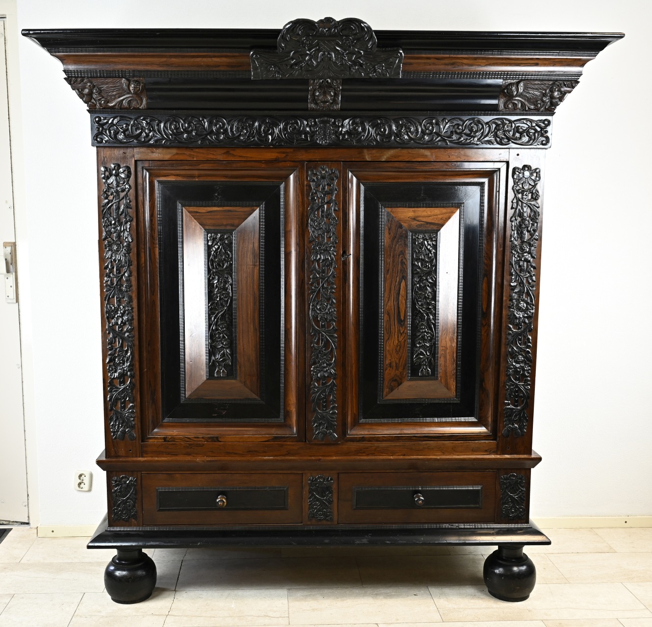 18th century cushion cabinet