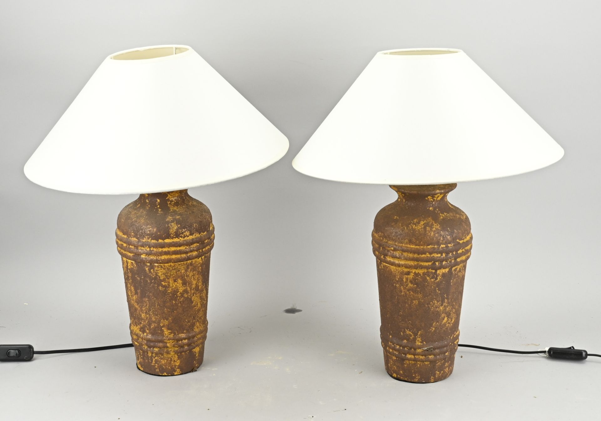 2x table lamp, H 50 cm.