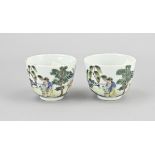 2x Chinese verte cup