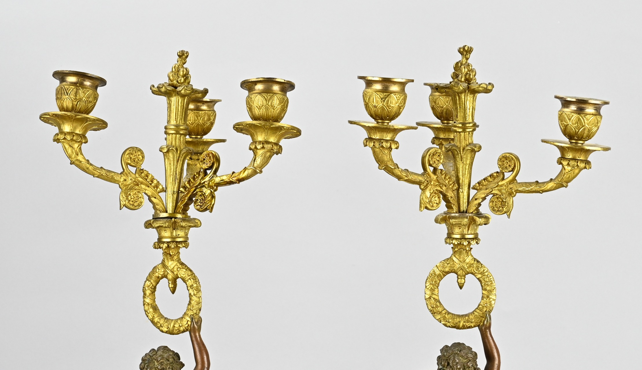 2x Empire candlestick, H 59 cm. - Image 3 of 5