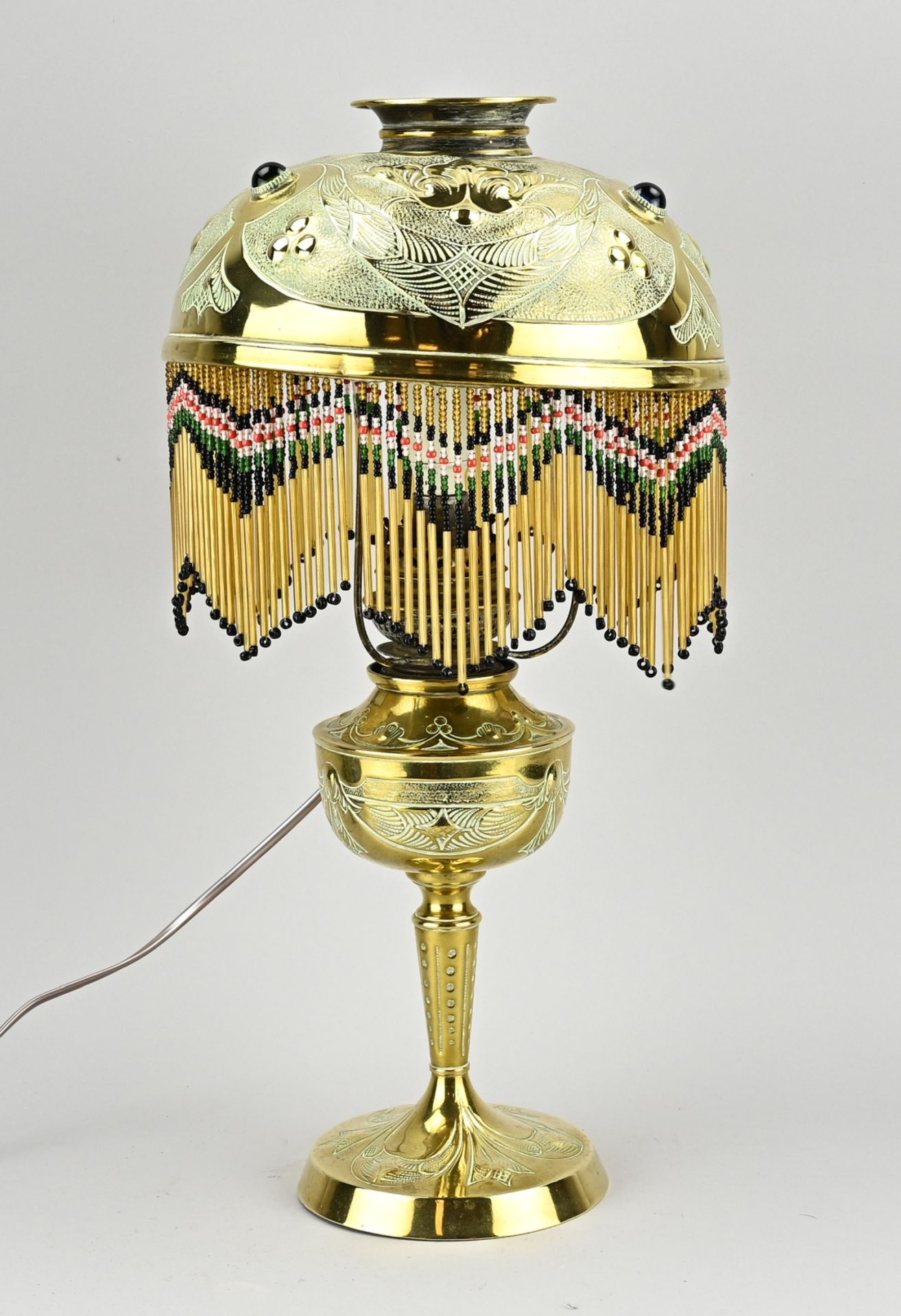Art Nouveau kerosene lamp, H 50 cm.