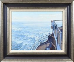 Henk Dekker, Seascape from the bow of a ship