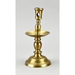 Bronze collar candlestick, H 20.2 cm.