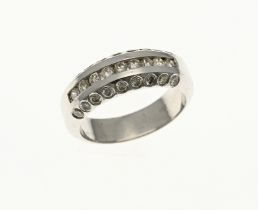 White gold ring with diamond