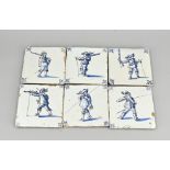 Lot of Delft tiles (6x)