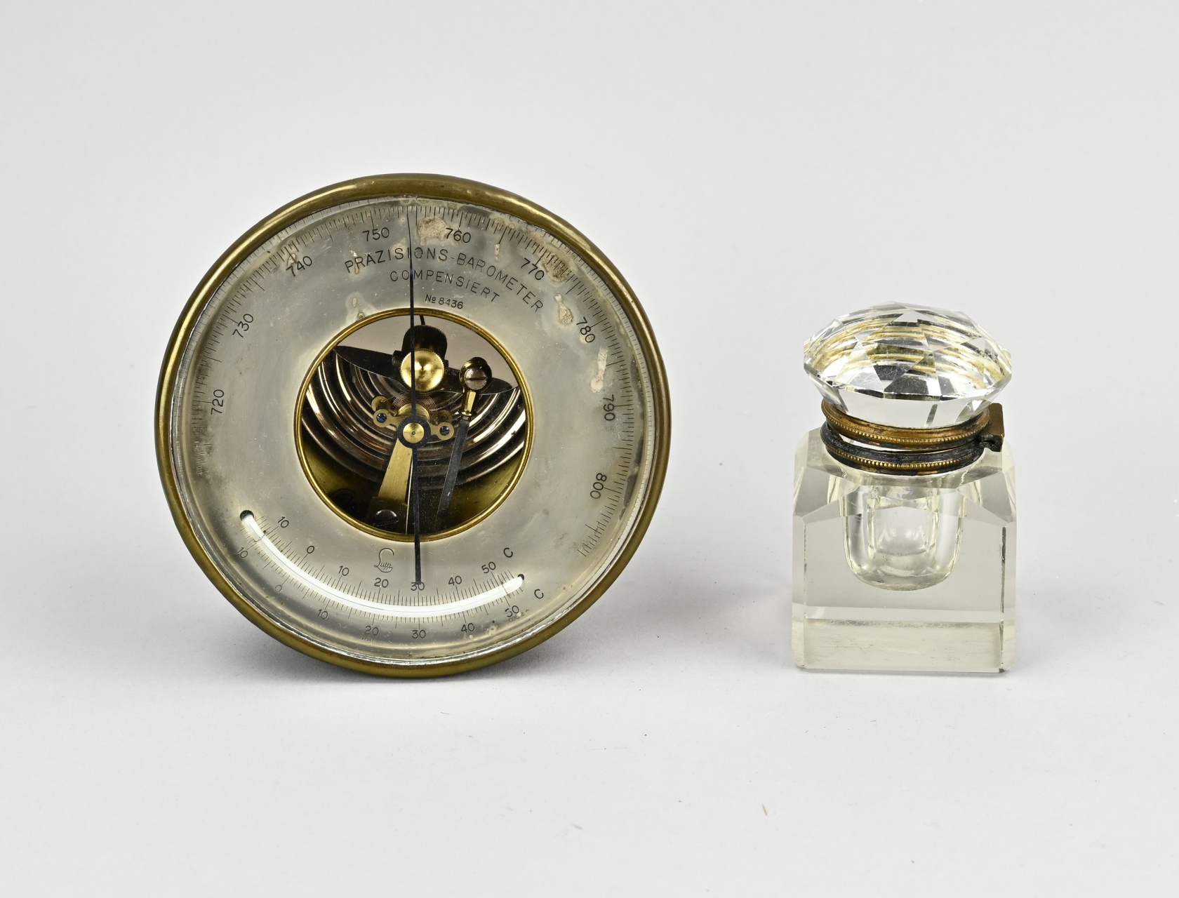 Inkwell + barometer