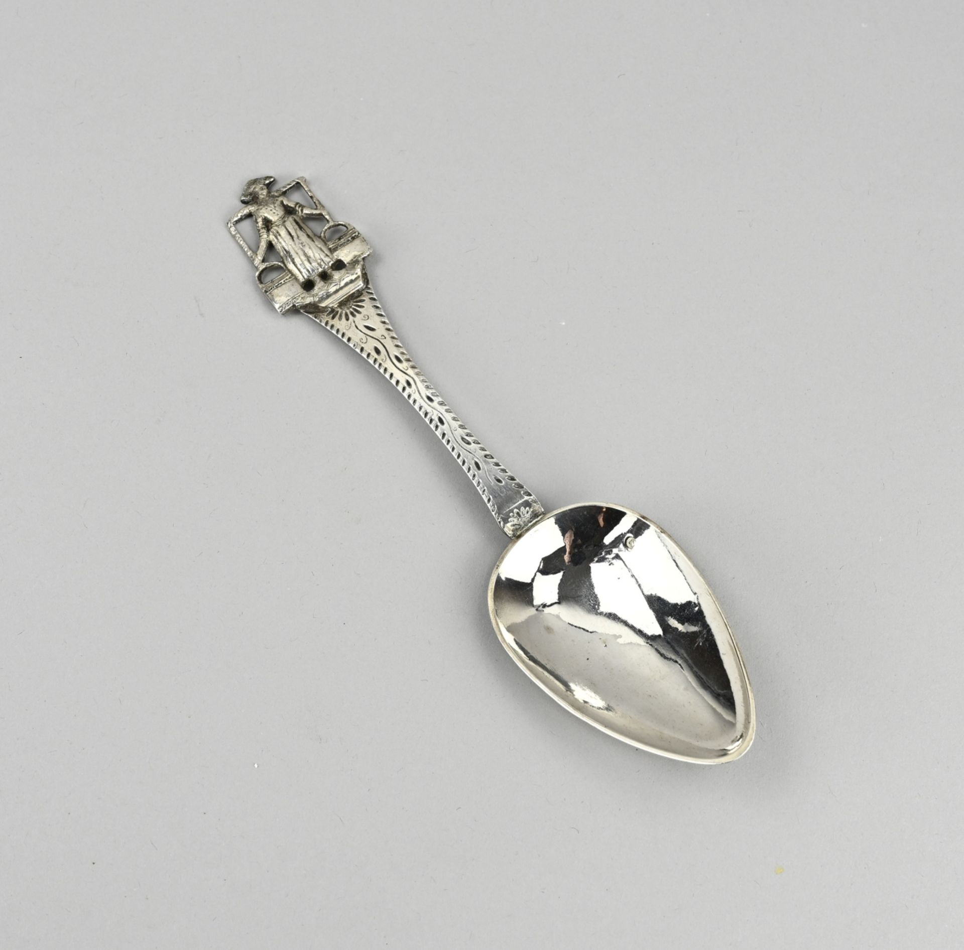 Silver birth spoon