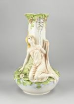 Art Nouveau-style vase, H 55 cm.