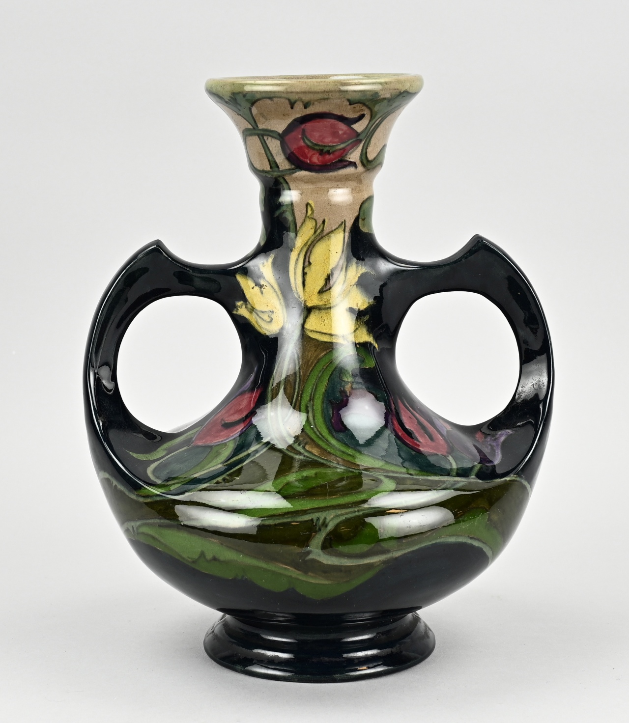 Gouda pottery vase, 1900