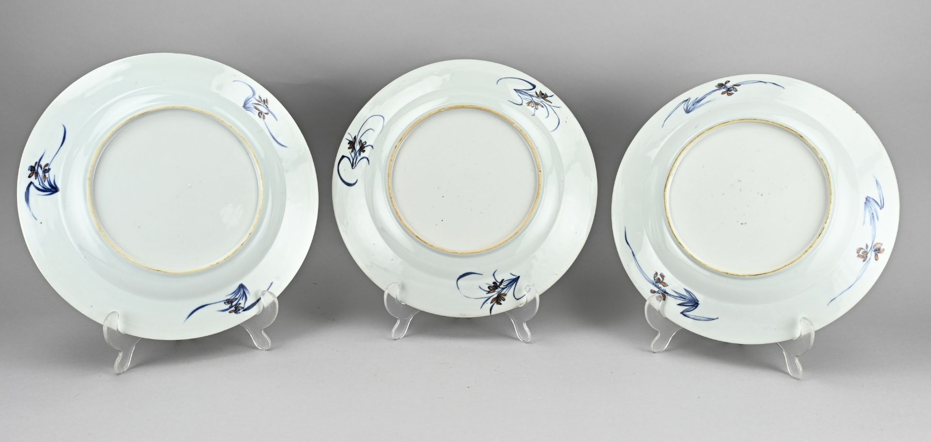 3x Chinese plate Ã˜ 28.8 cm. - Bild 2 aus 2