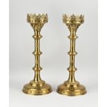 2x Neo-Gothic candlestick