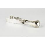 Silver asparagus tongs