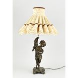 Standing lamp with putti, H 62 cm.