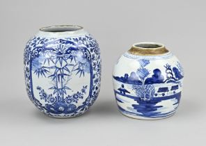 2x Delft pot