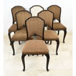 Six chairs, Queen Anne style