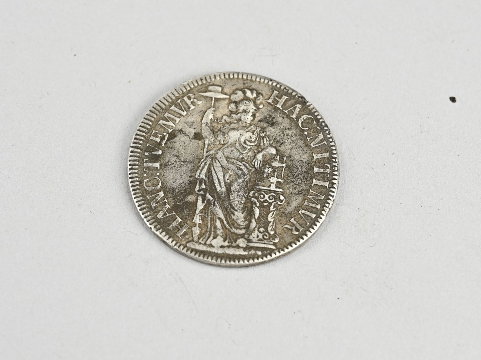 Silver 2 Guilder coin from 1687 - Image 2 of 2