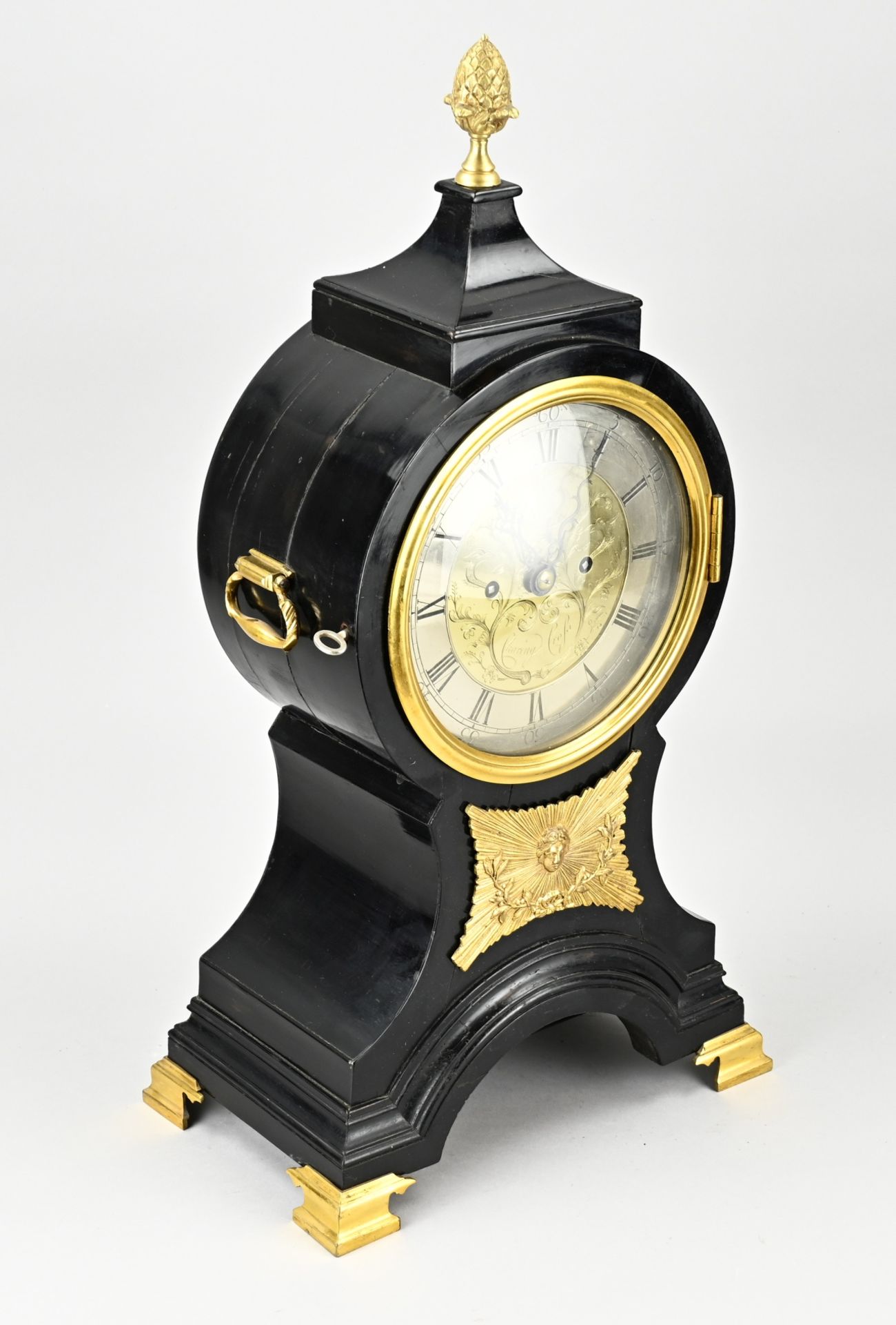 English bracket clock, H 57 cm. - Bild 2 aus 2