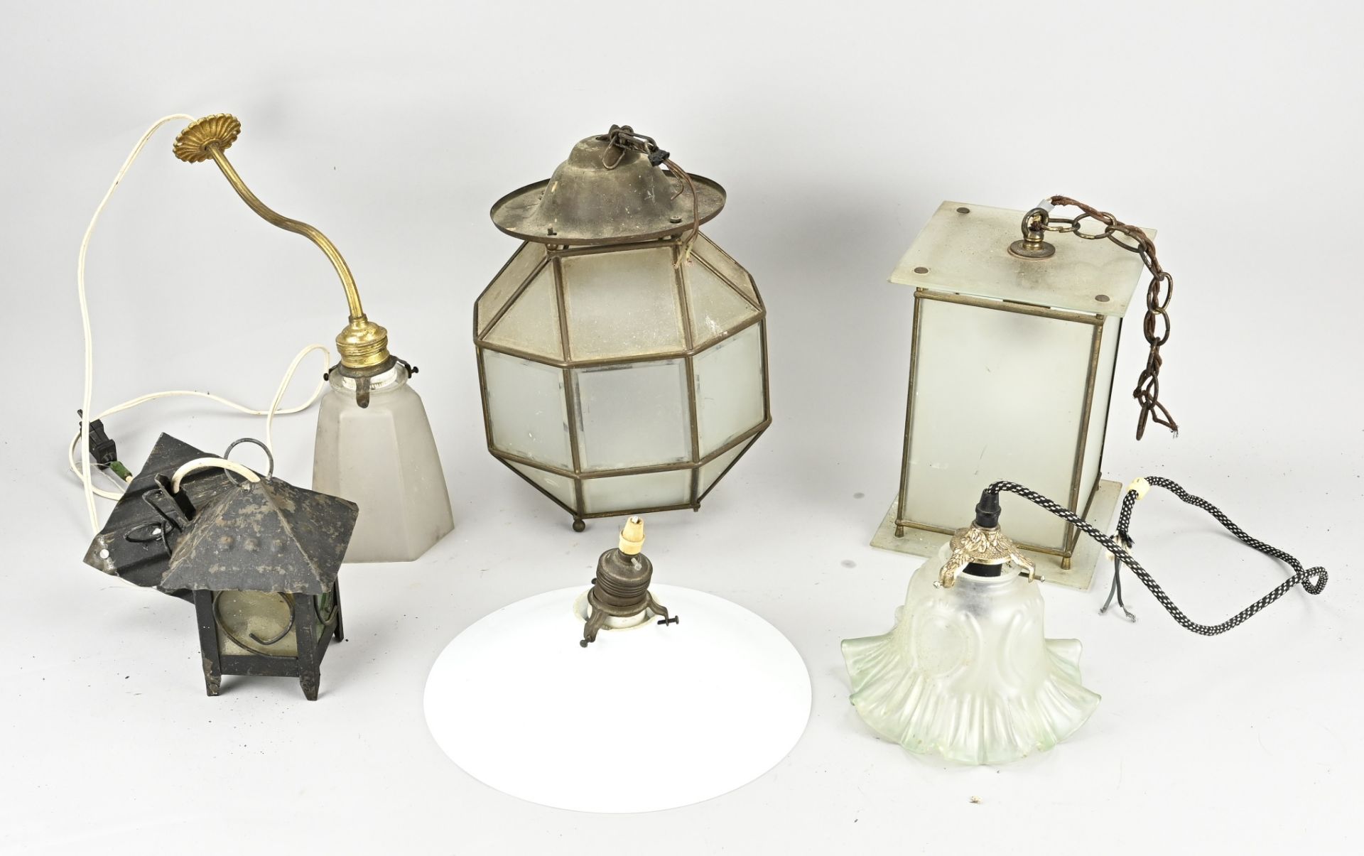 Lot of various hanging lamps (6x)