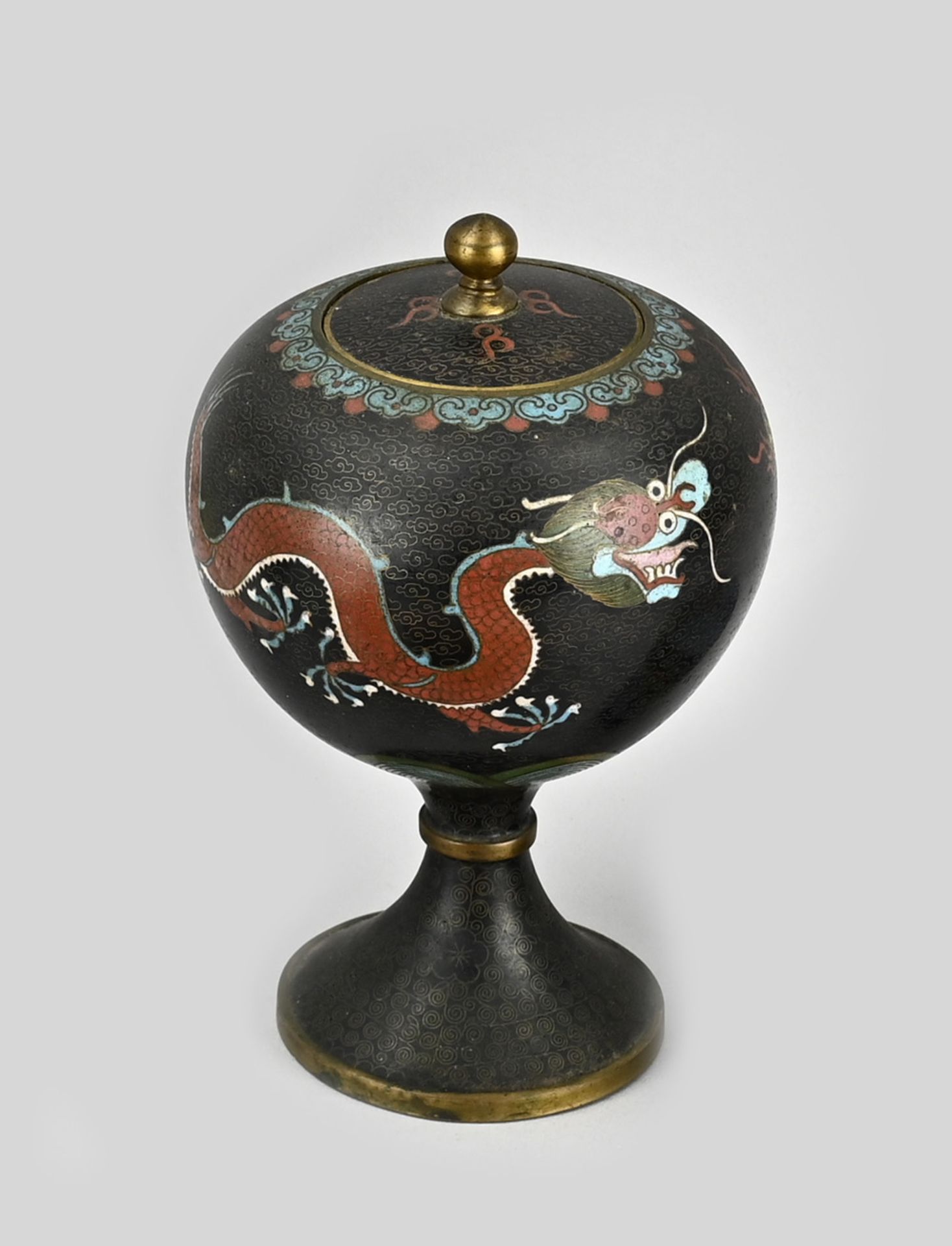Japanese lidded vase