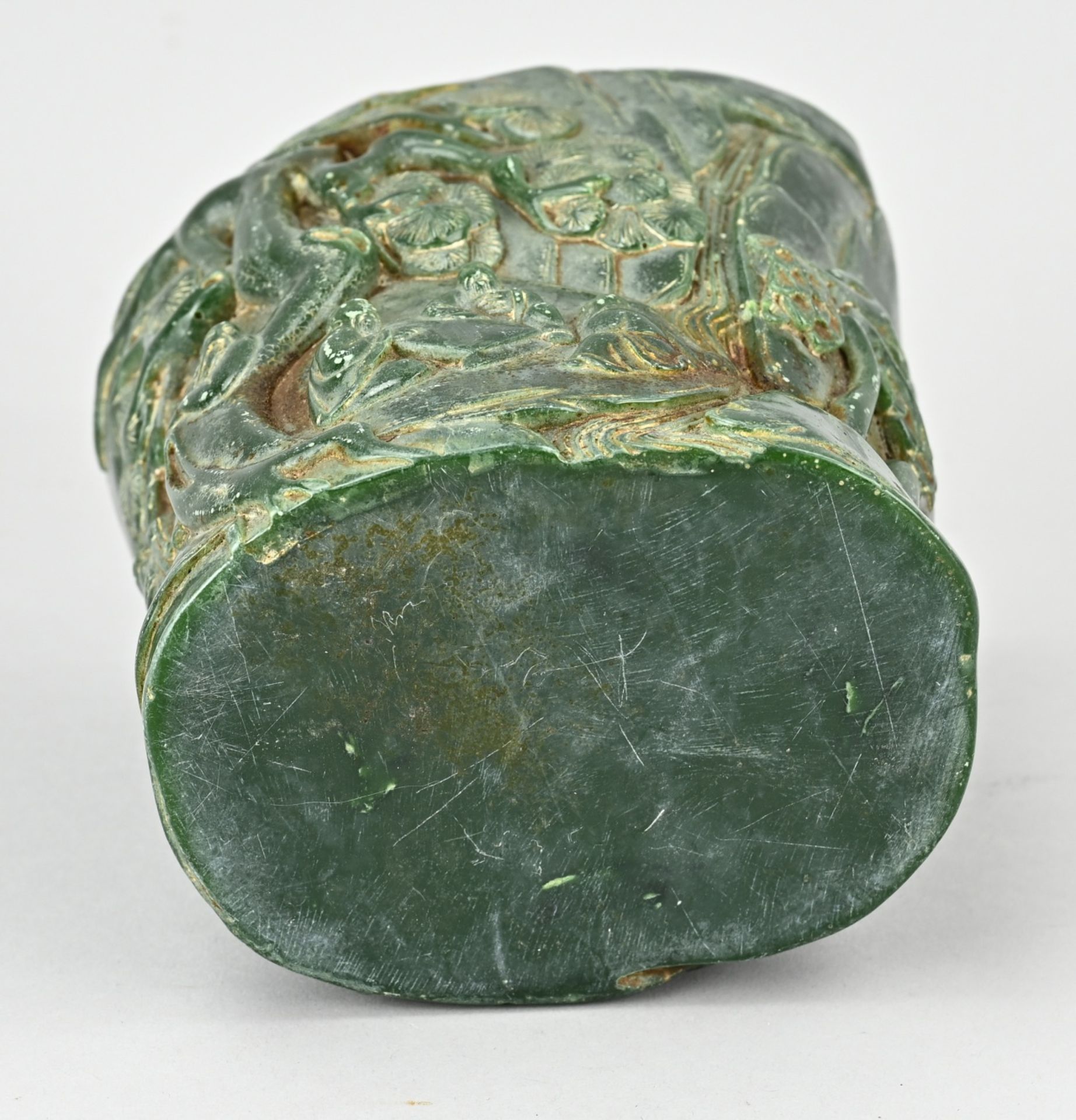 Chinese jade brush pot - Image 3 of 3