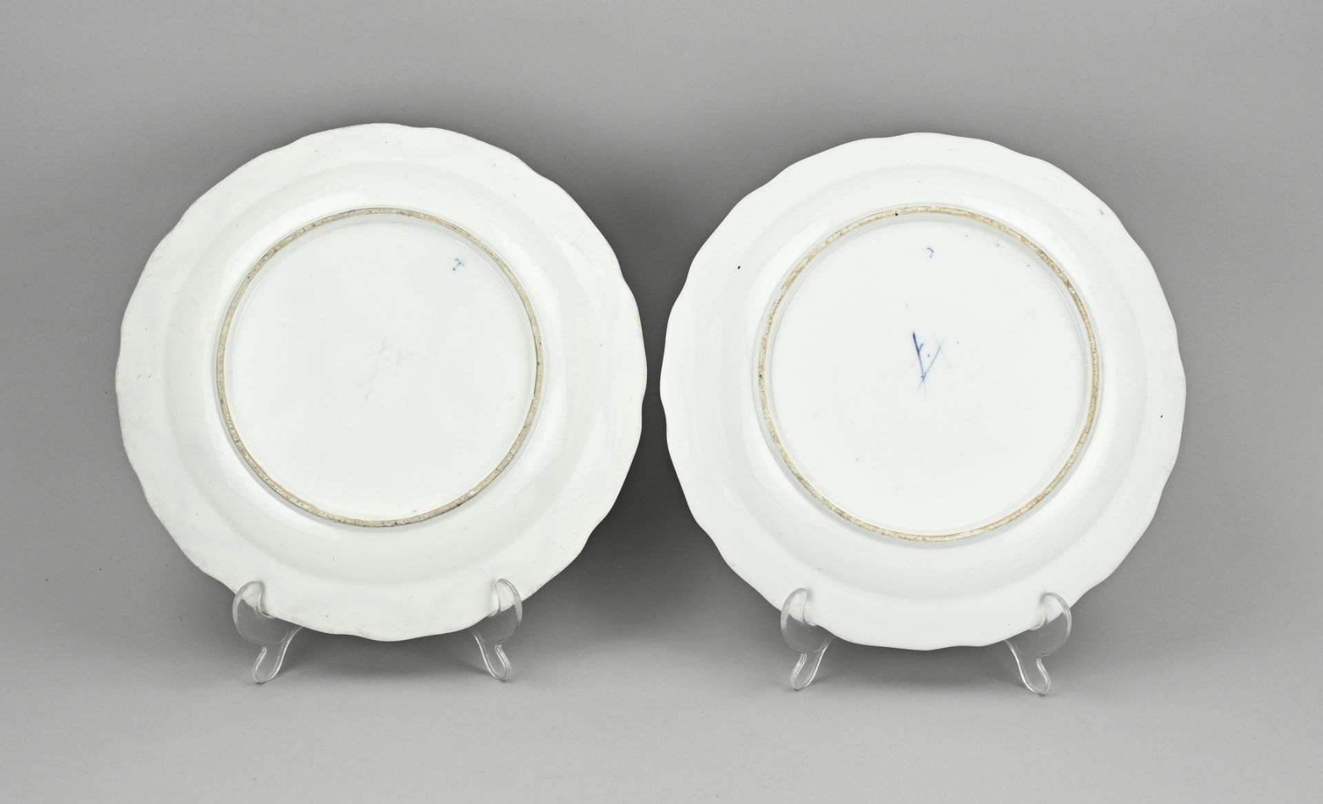 Two 18th century plates Ã˜ 29 cm. - Image 2 of 2